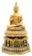 Old Thailand Buddha Statue Sticker