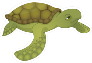 Old Turtle Sticker