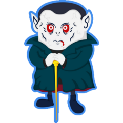 Old Vampire Sticker