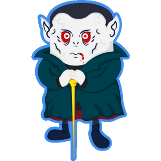 Old Vampire Sticker