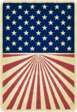 Old Vintage Stars And Stripes Sticker