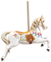 Old Wooden Carousel Horse Sticker