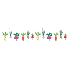 сolorful Garden Vegetables In One Continuous Line Drawing Sticker