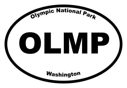 Olympic National Park Oval Sticker