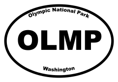 Olympic National Park Oval Sticker