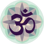 Om Yoga Circle Sticker