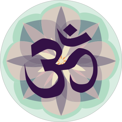 Om Yoga Circle Sticker