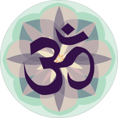 Om Yoga Circle Sticker