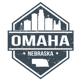Omaha Nebraska Travel Stamp Sticker
