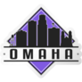 Omaha, Nebraska, Usa Skyline Logo Sticker