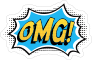 Omg Comic Sticker