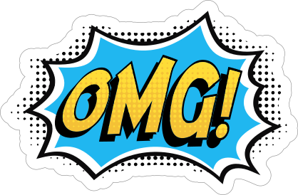 Omg Comic Sticker