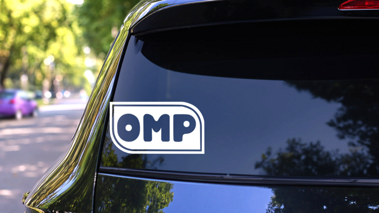 Omp Sticker on a Rear Car Window (New) example