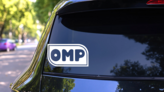 Omp Sticker on a Rear Car Window (New) example