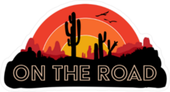 On The Road Cactus Sticker