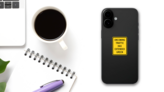 Oncoming Traffic Has Extended Green Sticker on a Phone (New) example