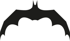 One Color Flying Bat Sticker