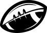 One-Color Modern Football At An Angle