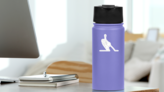 One Continuous Drawing Line Hand With A Toothbrush Sticker on a Water Bottle (New) example