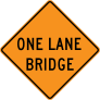 One Lane Bridge Sticker