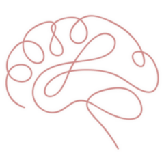 One Line Brain Sticker