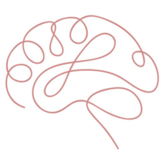 One Line Brain Sticker