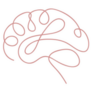 One Line Brain Sticker