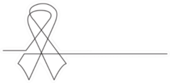 One Line Breast Cancer Ribbon Sticker