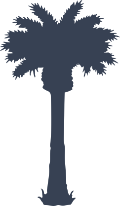 One Palm Tree Sticker