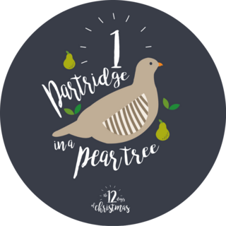 One Partridge Pear Tree Sticker