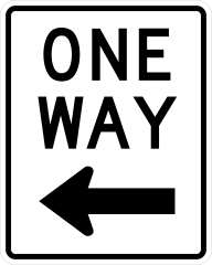 One Way, Left Sticker