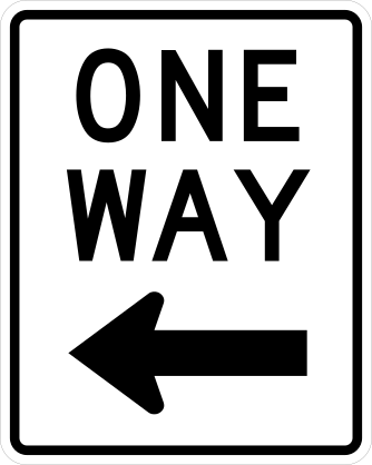 One Way, Left Sticker