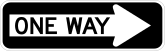 One Way, Right Arrow Sticker