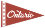 Ontario Canada Flag Pennant Sticker
