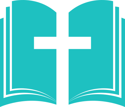 Open Bible with Cross in the Middle Transfer Sticker