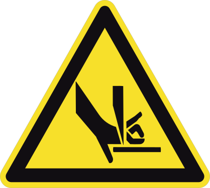 Open Blade Sign Sticker