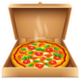Open Pizza Box Sticker