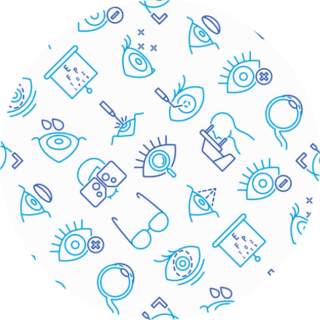 Ophthalmology Seamless Pattern Sticker