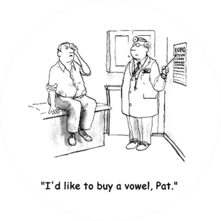 Optometrist Funny Cartoon Sticker