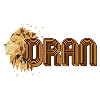 Oran 3d Brown Calligraphy Algeria Sticker