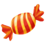 Orange And Red Candy Wrapper Sticker