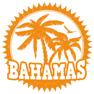 Orange Bahamas Sticker