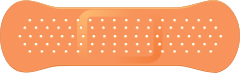 Orange Band Aid Bandage Sticker