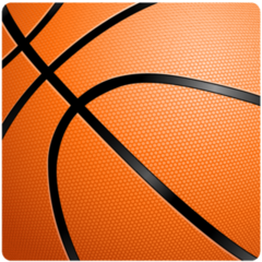 Orange Basketball Close Up Illustration For Design Sticker