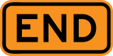 Orange End Sticker