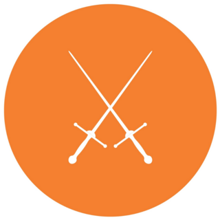 Orange Fencing Sticker