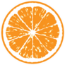 Orange Illustration Sticker