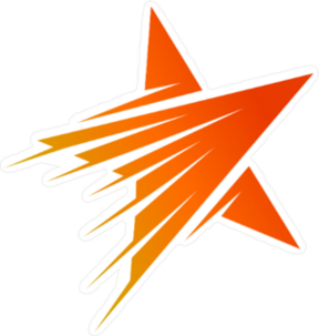 Orange Shooting Star Logo