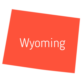 Orange Wyoming Sticker