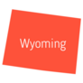 Orange Wyoming Sticker